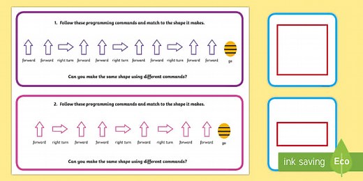 Coding Command Cards (Compatible with Bee-Bot)