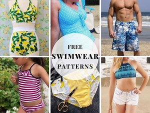 15  FREE Swimsuit Sewing Patterns For Everyone In The Family ⋆ Hello Sewing