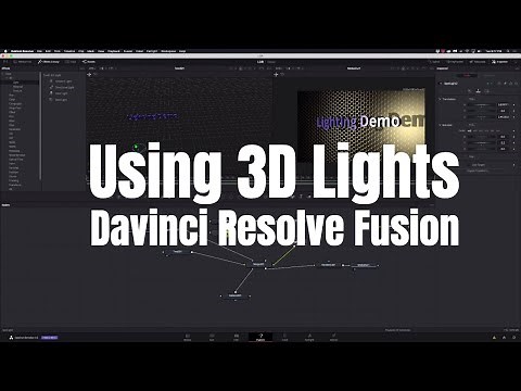 3D Lights with Davinci Resolve Fusion
