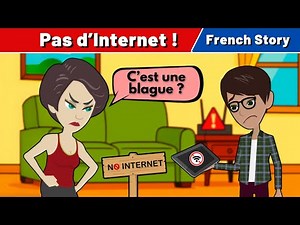 French Story – Pas d’Internet ! | French Conversation for Beginners | CCube Academy