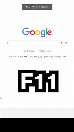 Keyboard Shortcut key for Google Chrome Full Screen