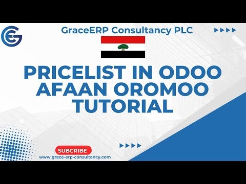 Pricelist in Odoo Sales Module | Afaan Oromoo Tutorial