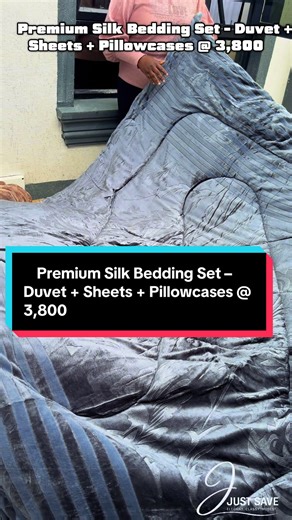 Upgrade your bedroom with this luxurious silk duvet set, designed for ultimate comfort and elegance. The set comes complete with a soft silk duvet, a matching bedsheet, and pillowcases, giving your bed a clean, classy, and cozy finish. Perfect for all seasons, the fabric feels smooth on the skin, breathable, and adds a premium look to your space. ✨ What’s Included: ✔ Silk duvet ✔ Bedsheet ✔ Pillowcases 💰 Price: KES 3,800 📍Available in beautiful colors (while stocks last) 📩 Order now for a fre