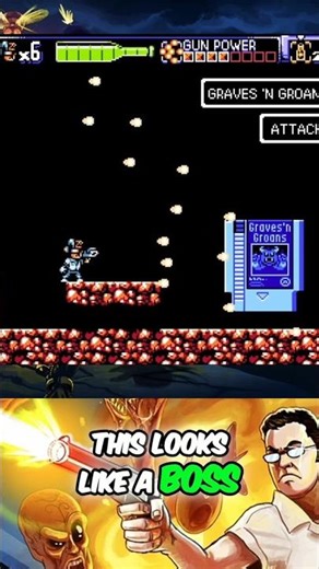 Amazing Gun Power in AVGN 8-bit! #gaming #shorts #retrogaming #gameplay #indiegame