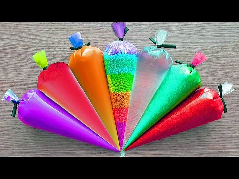 Making Slime with Piping Bags - Slime Videos for Kids