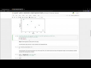 python - statsmodels - simple regression