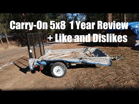 Carry-On 5x8 Utility Trailer 1 Year Review