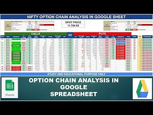 How to do Option Chain Analysis in Google Sheet