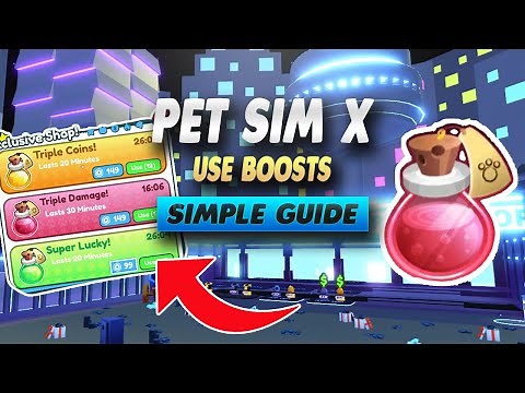 Pet Simulator X How To Use Boosts - Simple Guide