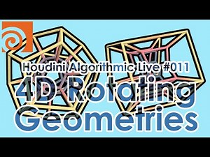 Houdini Algorithmic Live #011 - 4D Rotating Geometries (Japanese / 日本語)