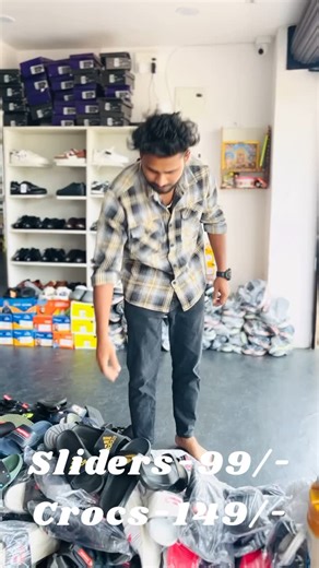 SHOE_VIBES on Instagram: "Sliders-99/- Crocs-149/- Timings- 10Am - 9Pm Best shoes u can get with affordable prices 📍D.no. 50-1-6,Satyam junction,opposite Tech mahindra,visakhapatnam -530016 📞 -6302666394,77997663 #shoe_vibes_Officalpage #sliders #shoe #shoesaddict #shoeslovers #shoes #trend #crocs"