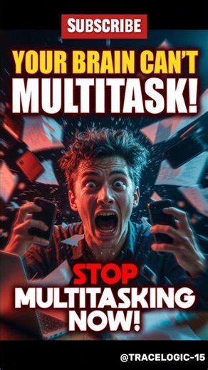 Your Brain Can't Multitask (It's Lying to You) 👨‍💼🧠#shorts