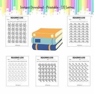Set of 35 Monthly Reading Log for Kids, Reading Trackers, Track and Color Reading Progress, Kids Reading Tracker, Summer Reading Log - Etsy UK