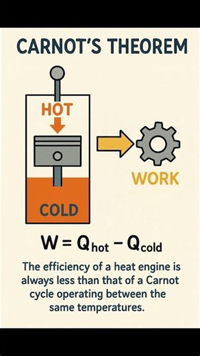 Carnot's Theorem #CarnotsTheorem #Thermodynamics #MechanicalEngg #HeatEngine #EngineeringConcepts