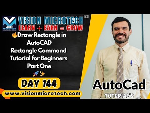 🔥Draw Rectangle in AutoCAD Part One | Rectangle Command Tutorial for Beginners | AutoCAD Drawing 🚀 ✨