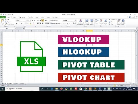 Excel VLOOKUP | HLOOKUP | PIVOT TABLE | PIVOT CHART Tutorial - PART 2