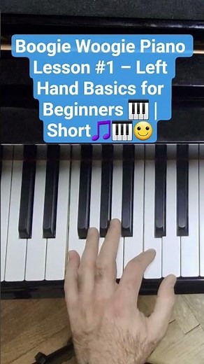 Boogie Woogie Piano Lesson #1 – Left Hand Basics for Beginners 🎹 | 45 s Short