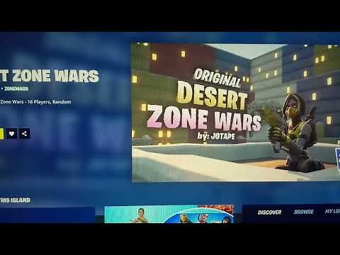 Fortnite DESERT ZONE WARS Map Code (New BUILDING PRACTICE Fortnite Island)!