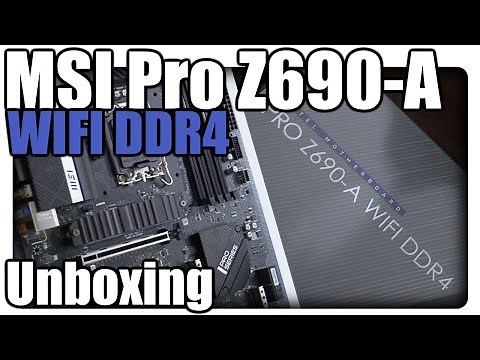 MSI Z690-A Pro WiFi So. 1700 DDR4 ATX Mainboard Unboxing / First Impressions [Deutsch]