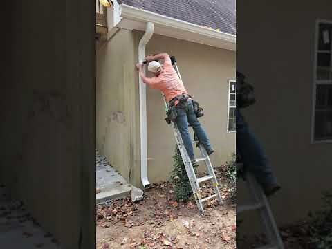 How to install a downspout.