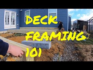 DECK FRAMING 101 - My Best Tips For Framing A Deck