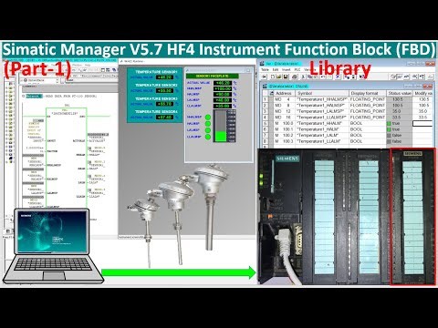 WinCC Explorer V8.0 faceplate connect with temperature sensors Part-1