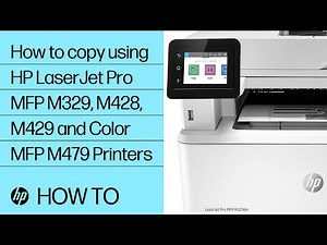 Copy | HP LaserJet Pro MFP M329, M428, M429 and Color MFP M479 Printers | HP