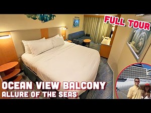 Ocean View Balcony Full Tour | Allure of the Seas | Royal Caribbean