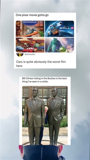 Cars is quite obvious the worst movie here 🚗 #funny #memes