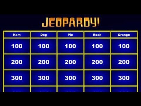 Jeopardy Maker - Create Your Own Jeopardy Games!