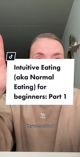 Intuitive Eating aka Normal Eating for beginners: Part 1! Eating enough food consistently is my number one tip for feeling more in control and NORMAL around food. #intuitiveeating #intuitiveeatingforbeginners #nutritioncoachforwomen #nutritiontips #dietitian #nutritionist