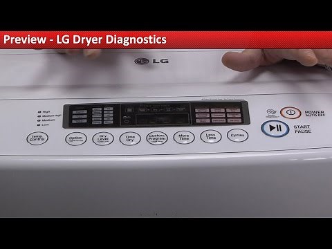 LG DLE1001W Dryer - Diagnostics