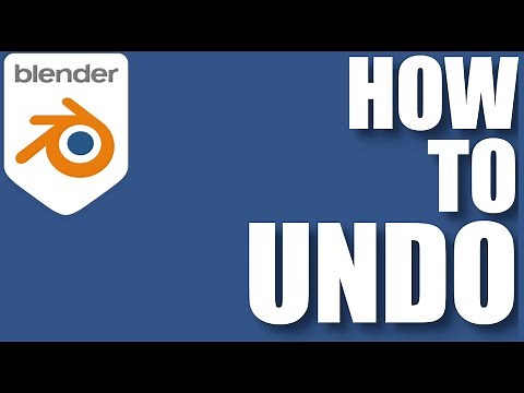 How To Undo In Blender