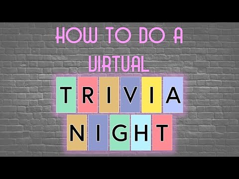 How to Setup and Run a Free Virtual Trivia Night