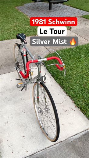 1981 Schwinn Le Tour Silver Mist 🔥 #automobile #schwinnbikes #bicyclevideo #vintage