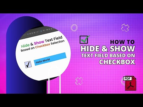 Hide and Show Text field based on CHECKBOX | Adobe Acrobat | Javascript