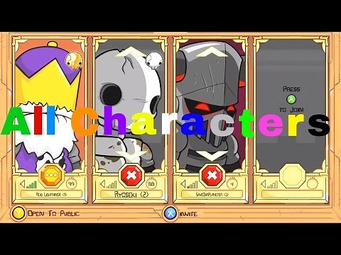 Castle Crashers Remastered All Characters