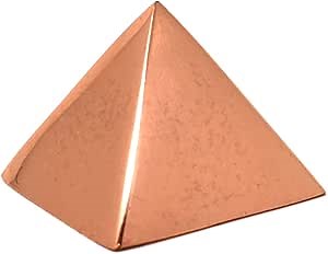 Solid Copper Pyramid 1.25in Giza Shaped for Meditation, Body Healing, Reiki Balancing Chakras, Crystal Recharging, Focused Energy