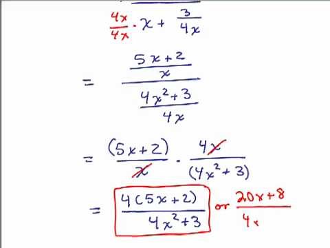 Simplify Complex Fractions 1