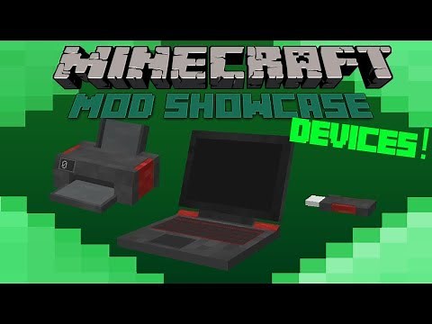 Minecraft Mod Showcase- DEVICES! REALISTIC LAPTOPS!