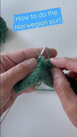 How to purl the Norwegian purl by ARNE & CARLOS