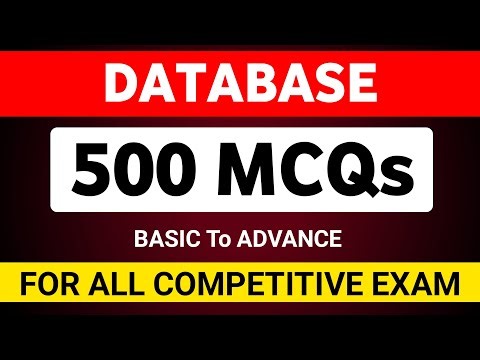 Database Top 500 MCQs | Database MCQs for exams | Database mcq question and answer | 2025