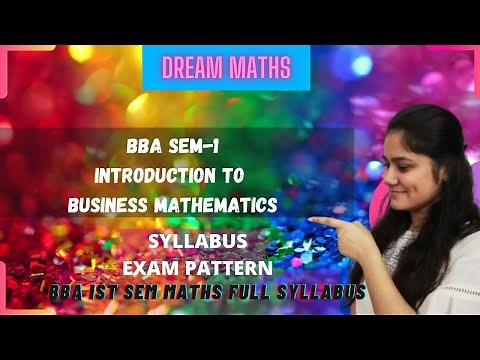 Introduction to Business Mathematics BBA SEM-1