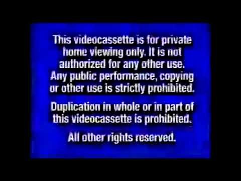 Blue FBI Warning Screens (2000-2002-present) [VHS Capture]