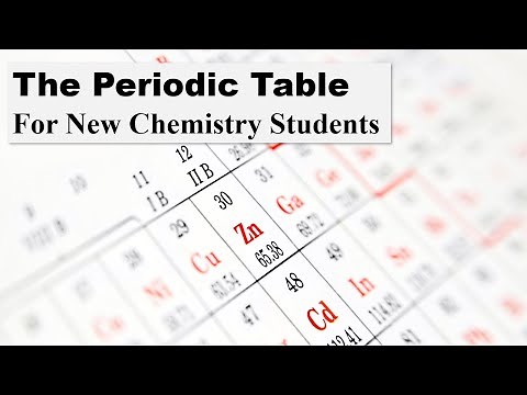 The Periodic Table Explained for First Time Chemistry Students