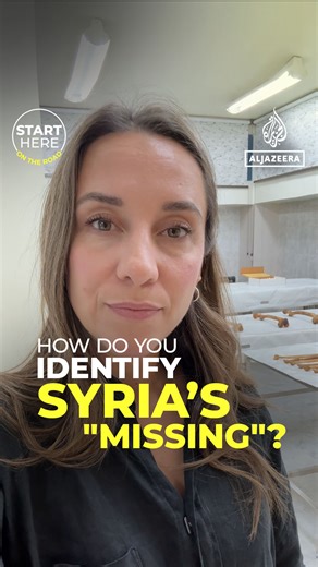 20K views · 252 reactions | Inside the newly-opened Syrian Identification Centre, forensic scientists are carrying out painstaking work to identify bodies. Up to 300,000 people in Syria are missing and there are thought to be as many as 66 mass graves across the country. Excavating those sites, handling the remains properly and identifying the victims is likely to take years. Meanwhile the families of the missing are desperate for answers. | Al Jazeera English | Facebook