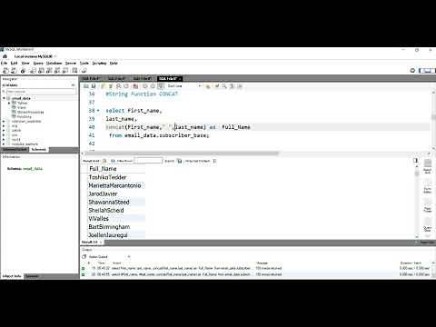 SQL String Function CONCAT | How to concatenate Two or more than two columns or strings in SQL