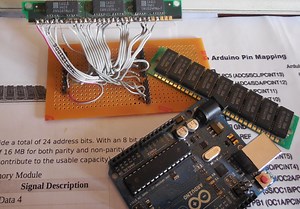 Using SIMMs To Add Some Extra RAM On Your Arduino UNO