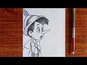 How to Draw Pinocchio | Step by Step Easy Drawing Tutorial