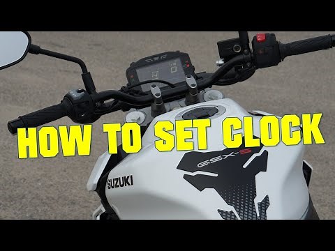 2021 SUZUKI GSX-S950 + GSX-S1000 - HOW TO SET CLOCK